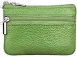 Mini Portamonete In Vera Pelle Da Donna, Portachiavi Verde, Piccolo Portamonete Da Uomo, Portachiavi In Pelle Con Portachiavi, Compatto