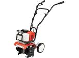 Forca Da Scavo A Benzina, Potente Motore 52CC, Ampia Larghezza Di Lavoro Di 30 Cm, Rosso/Nero