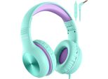 Cuffie Per Bambini Con Cavo, Limite Di Volume 85/94Db, Suono Stereo Hd, Funzione Di Condivisione, Cuffie Over-Ear Pieghevoli Per Bambini Con Microfono Per La Scuola/Il Viaggio