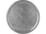 Vassoio Decorativo Orientale Vassoio Portacandele Nacera Argento 38Cm