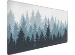 Jimowang Forest Cool Design Astratto Acquerello Allungato Gioco Tappetino Per Mouse Grande Scrivania Tappetini In Gomma Antiscivolo Base Tastiera, Gioco, Ufficio,