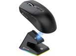 49 G Mouse Da Gioco Superleggero Con Stazione Di Ricarica Magnetica, Sensore Pixart PAW3395, Wireless/Cablato, Mouse Da Ufficio X3 Migliorato Per Win11