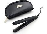 Fari Mini Piastra Per Capelli Da Viaggio, Borsa Lisciante In Ceramica Tormalina, Tensione Universale Automatica Nero