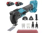 Utensile Multifunzione A Batteria Sostitutivo Per Makita 18V, Angolo Di Oscillazione Di 4° E 6 Velocità 20000RPM, Senza Spazzole Per Rimuovere, Raschiare, Tagliare (2 X