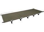 Lettino Da Campeggio, Leggero E Portatile, Portata 150 Kg, Verde Militare