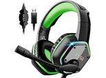 Cuffie Da Gioco, Cuffie Per Pc Con Microfono, Audio Surround 7.1 E Luci Rgb, Cuffie Con Microfono A Filo Con Cancellazione Del Rumore, Usb