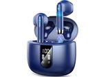 Wireless Con 4 Microfoni, Auricolari Wireless Con 48 Ore Di Riproduzione Dei Bassi Profondi, Display A Led, Auricolari Bluetooth Con Cancellazione Del Rumore Enc, Impermeabile IP7, Sport USB-C