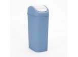Cestino Per Cosmetici Ribelli, Cestino Per Rifiuti Da Tavolo Con Coperchio Basculante, Cestino Per Carta Straccia, Cestino Per Carta Straccia In Plastica, Blu, 2,5 Litri