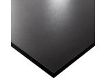 Kolm Piano Laminato Nero 90 X 90 Cm Per Scrivania, Tavolo, Tavolino