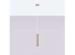 Lampada A Sospensione Karbon 1 Taupe 1Xgu10 10W Alluminio 118X8X8Cm Sollux Lighting