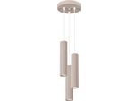 Lampada A Sospensione Karbon 3P Taupe 3Xgu10 10W Alluminio 108X19.5X19.5Cm Sollux Lighting