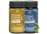 Redmoringa Trattamento Anticellulite Drenante | Integratore Cellulite Mirtillo Nero + Microcircolo Bromelina 5000 Gdu Con Moringa