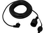 Cavo Di Prolunga Da Giardino Nero 10 M (3×1,5 Mm²) IP44 Presa Schuko | 800.810.110 | Horoz