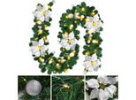 Jayseuw Ghirlanda Natalizia Resistente E Versatile Decorazione Natalizia Decorazione Natalizia Argento