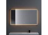 Doporro Specchio Bagno Led 120X80 Cm Rettangolare Retroilluminato Con Interruttore Tattile, Dimmerabile 3 Colori, Antifog, Memoria, Vetro Temperato Hd - Spiegel02