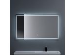 Doporro Specchio Bagno Led 140X70 Cm Rettangolare Retroilluminato Con Interruttore Tattile, Dimmerabile 3 Colori, Antifog, Memoria, Vetro Temperato Hd - Spiegel02