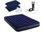 Materasso Gonfiabile 203X152X25 Cm Con Pompa A Pistone Intex 64765