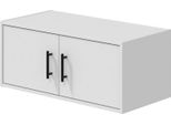 Dmora Armadio Multiuso 2 Ante Handover 40X34H Cm Bianco, 3 Ante Un Vano