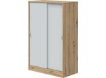 Dmora Guardaroba 2 Ante Lewiston 40X119H Cm Marrone Rovere Nodi, 2 Ante 3 Vani