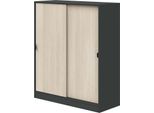Dmora Guardaroba 2 Ante Winthrop 40X119H Cm Grigio Antracite, 2 Ante 6 Vani