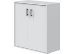 Dmora Armadio Multiuso 2 Ante Blandford 40X88H Cm Bianco, 2 Ante 2 Vani
