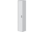 Dmora Armadio Multiuso 1 Anta Potsdam 40X206H Cm Bianco, Un'anta 3 Vani