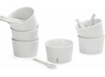 Set 6 Coppetta Gelato + Palettina Bco