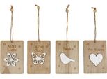 Decorazione In Legno A Forma Di Primavera Con Frasi Da Appendere