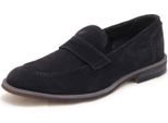 N8128 Mocassino Uomo Caracciolo Man Suede Loafer Blue