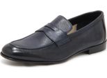 N8145 Mocassino Uomo Caracciolo Man Leather Loafer Blue