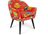 Poltrona Excelsa Pop In Poliestere E Multistrato 70,5X65X83 Cm Multicolore