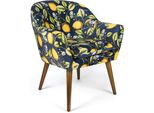Poltrona Excelsa Boboli In Poliestere E Multistrato 70,5X65X83 Cm Multicolore