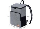 Inf Zaino Termico Isolato Wilderness Roam - Borsa Frigo Portatile Per Pranzo Grigio