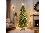 Albero Di Natale Artificiale Fch Da 180 Cm Con 210 Luci Led, 400 Punte, Verde