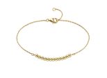 Armband "Schmuck Geschenk Armkette Mit Kugeln", Gelbgoldfarben, Aniston Jewelry & Watches, ArmbäNder, Damen, 19Cm, Silber 925 (Sterlingsilber), Armband
