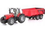 Bruder Massey Ferguson 7480 Con Rimorchio A Cassone Ribaltabile 02045