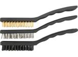 Set Di Spazzole Spazzole: Ottone-Acciaio-Nylon 3 Pezzi, Lunghezza:230 Mm