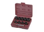 Kraftwerk Kra 3058 Set Di 10 Estrattori Per Viti Rotte Da 1/2", 10 Pezzi."