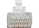 Connettore Modulare Schermato CAT6A Act RJ45 (8P/8C) Per Cavo Rotondo Con Conduttori Solidi O Stood. Spina Rj45 C6A Ftp Od1,2 Mm (FA2000)