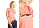 Lee Damen, Maglietta Crew Neck Tee, S, Rot, Sport, Tshirt, Camicia