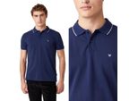 Wrangler Uomo, Polo Ss Pique Polo, M, Blu, Polo, Uomo,