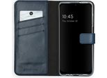 Custodia Per Samsung Galaxy A12 - Vera Pelle - Custodia Selencia Flip Flap - Blu