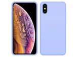 Custodia Iphone Xs Max, Custodia In Silicone Liquido Resistente Agli Urti E Ai Graffi Per Iphone Xs Max Viola
