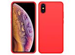 Custodia Per Iphone Xs Max, Custodia Protettiva In Silicone Liquido Resistente Agli Urti E Ai Graffi Per Iphone Xs Max Rosso