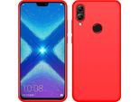 Custodia Huawei Honor 8X, Custodia Protettiva In Silicone Liquido Antiurto E Antigraffio Per Huawei Honor 8X Rosso