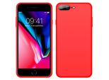 Custodia Per Iphone 8 Plus, Custodia Protettiva In Silicone Liquido Resistente Agli Urti E Ai Graffi Per Iphone 7 Plus / 8 Plus Rosso