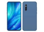 Custodia Vivo X27, Custodia Protettiva In Silicone Liquido Resistente Agli Urti E Ai Graffi Per Vivo X27 Blu