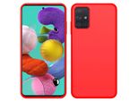 Custodia Galaxy A51, Custodia In Silicone Liquido Resistente Agli Urti E Ai Graffi Per Samsung Galaxy A51 Rosso