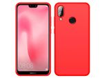 Custodia Huawei P20 Lite, Custodia Protettiva In Silicone Liquido Resistente Agli Urti E Ai Graffi Per Huawei P20 Lite Rosso