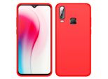 Custodia Vivo Y3, Custodia Protettiva In Silicone Liquido Resistente Agli Urti E Ai Graffi Per Vivo Y3 Rosso